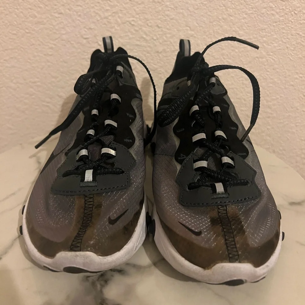 Nike React Element 87 Anthracite Black - Picture 2 of 8